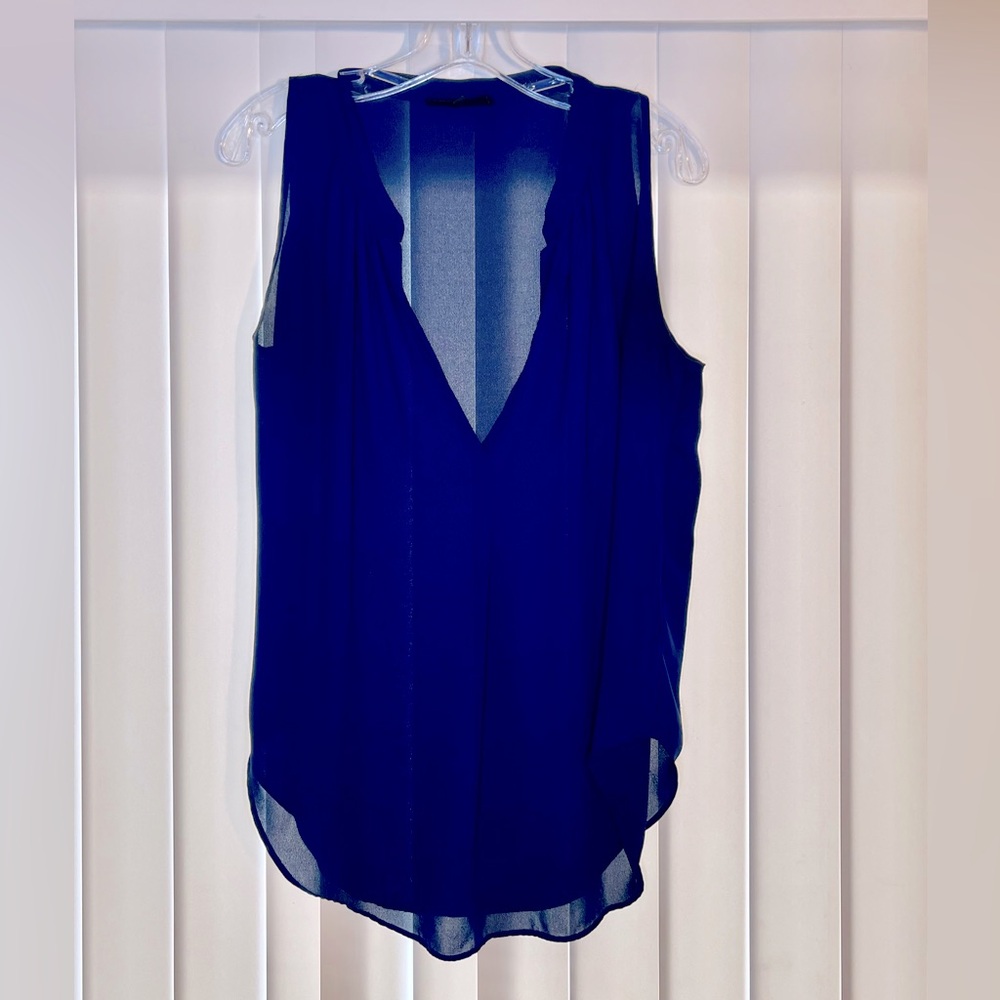 Olivaceous Blue Sleeveless Tank Top